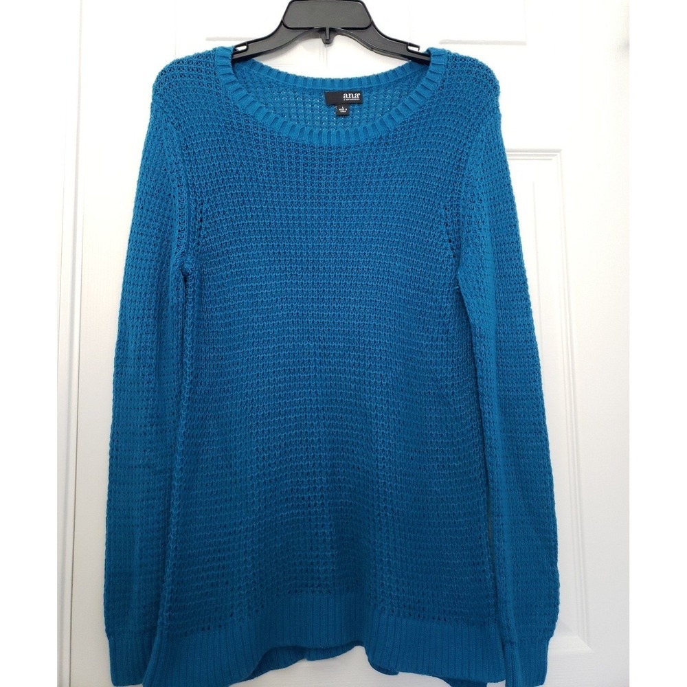A.N.A. Womans Sweater Size Large Turquoise Pullover